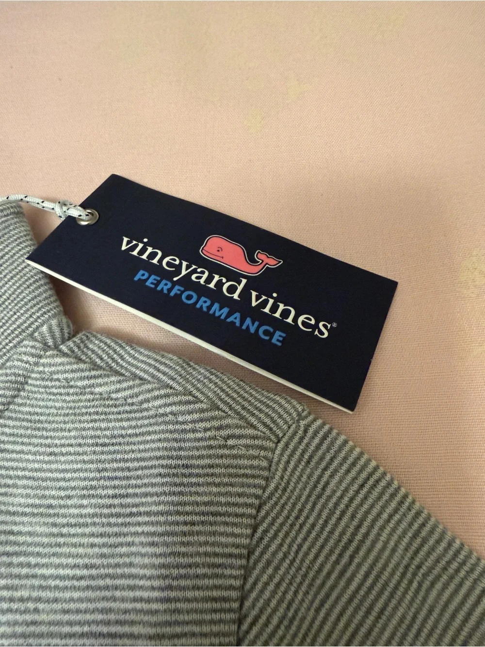 Vineyard Vines Boys Light Gray Quarter-Zip Sweater